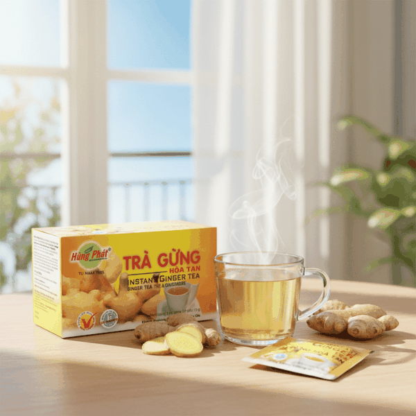 CÁCH PHA VÀ THƯỞNG THỨC TRÀ GỪNG HÒA TAN CHUẨN VỊ NHẤT