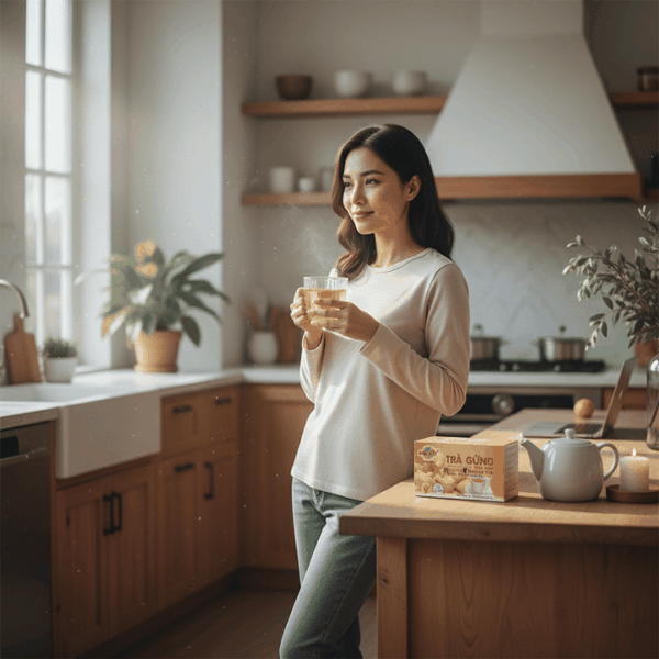Buổi Sáng Bận Rộn Và Một Ly Trà Gừng Pha Nhanh