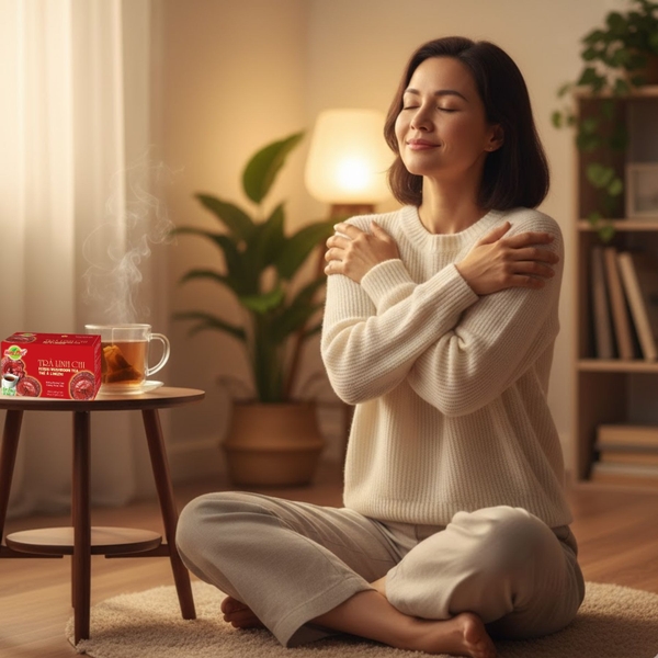 Trà Linh Chi Và Nghệ Thuật Sống Chậm – Một Tách Trà, Một Nhịp Thở