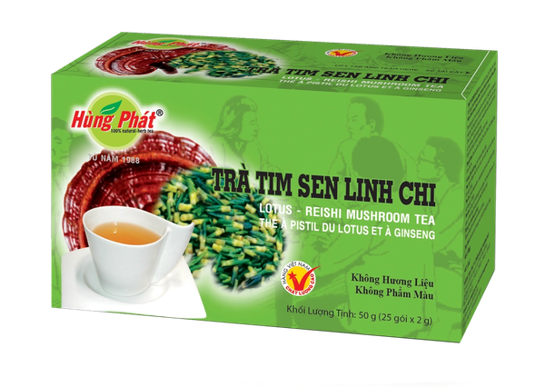 Trà Tim Sen Linh Chi - Lotus Reishi Mushroom Tea