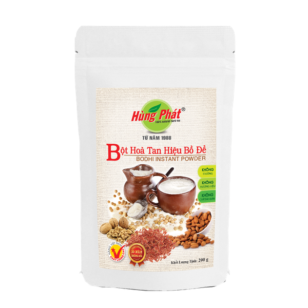 Bột Hòa Tan Hiệu Bồ Đề 200g Không Đường - Bodhi Instant Powder Sugar Free