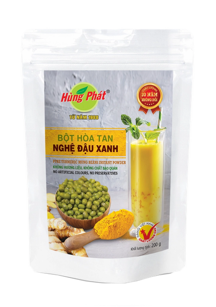Bột Nghệ Đậu Xanh - Pure Turmeric Mung Beans Instant Powder