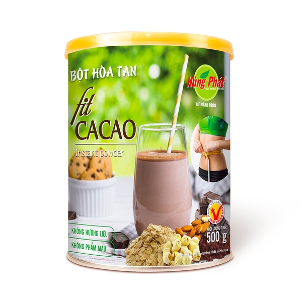 Bột Hòa Tan fit CaCao 500g (Fit Cocoa Instant Powder)