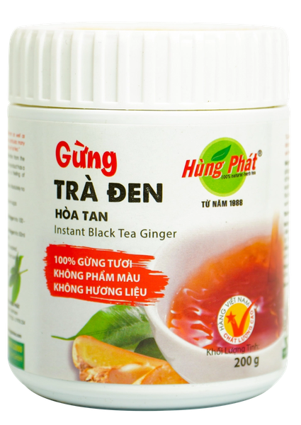 Gừng Trà Đen Hòa Tan - Instant Black Tea Ginger