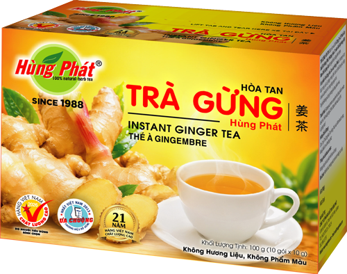 Trà Gừng Hòa Tan (Nhỏ) - Instant Ginger Tea (Small box)