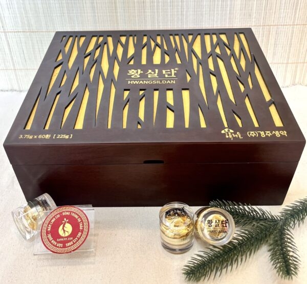 Sâm Linh Đan Hoàn Thất Đan HWANGSILDAN 60 Viên Bọc Vàng – GYOUNGJU
