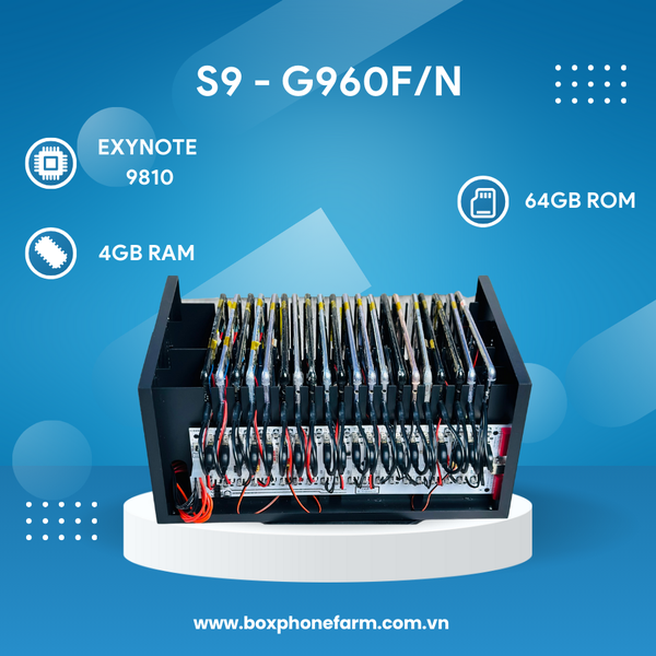 Boxphonefarm Samsung S9 Chạy Michanger/ Pchanger
