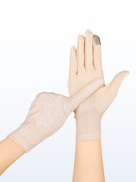 UPF100 | Găng tay chống nắng nữ SG25010 mỏng nhẹ thoáng khí