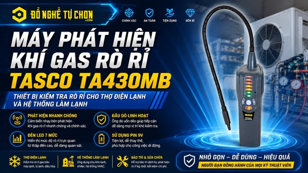 DNTC Review máy phát hiện khí gas rò rỉ Tasco TA430MB: Thiết bị kiểm t