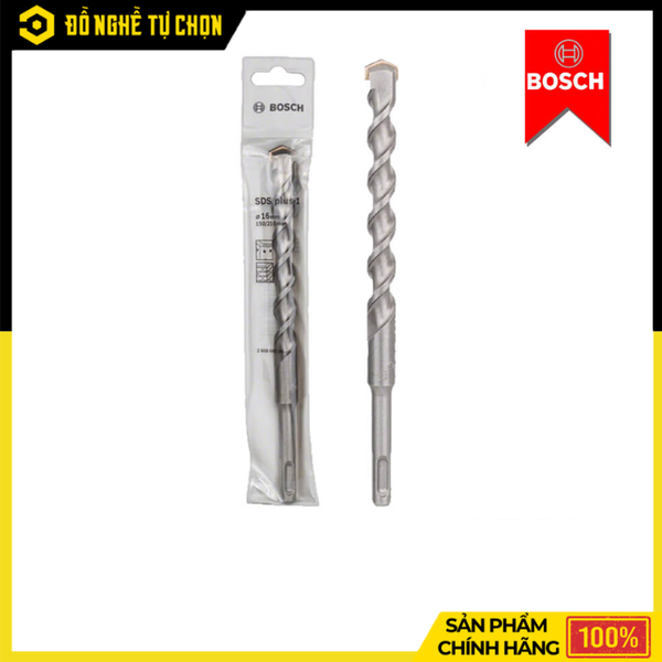 Mũi Khoan SDS Plus-1 Bosch 16x150x210mm 2608680285 Khoan Bê Tông Mạnh Mẽ, Chính Xác, Độ Bền Cao | Hàng Chính Hãng, Có VAT