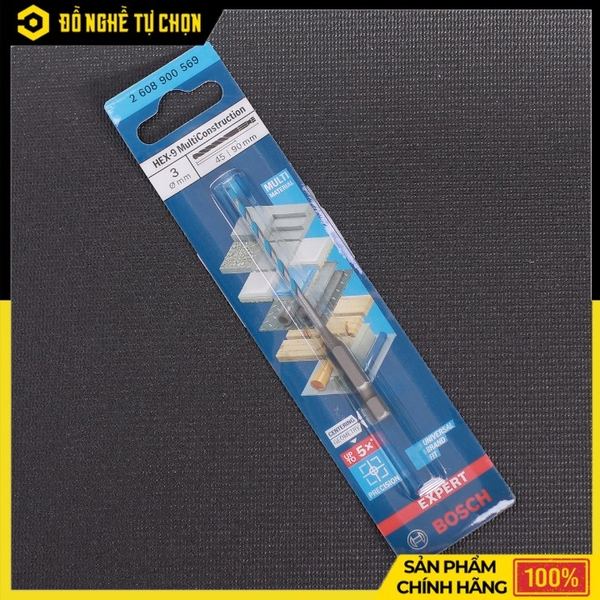 Mũi Khoan Đa Năng Chuôi Lục Giác Bosch 2608900569 – 3mm – Hàng Chính Hãng Có VAT