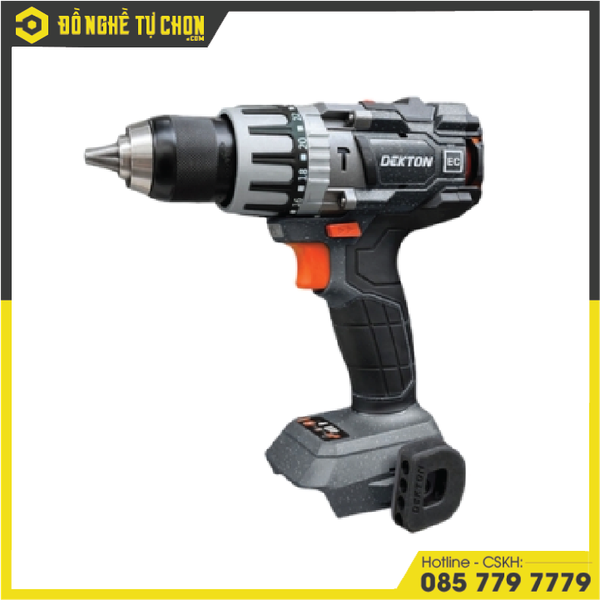 Máy khoan cầm tay hoạt động bằng pin hiệu DEKTON; 21V; Model: M21-ID13120PLUS