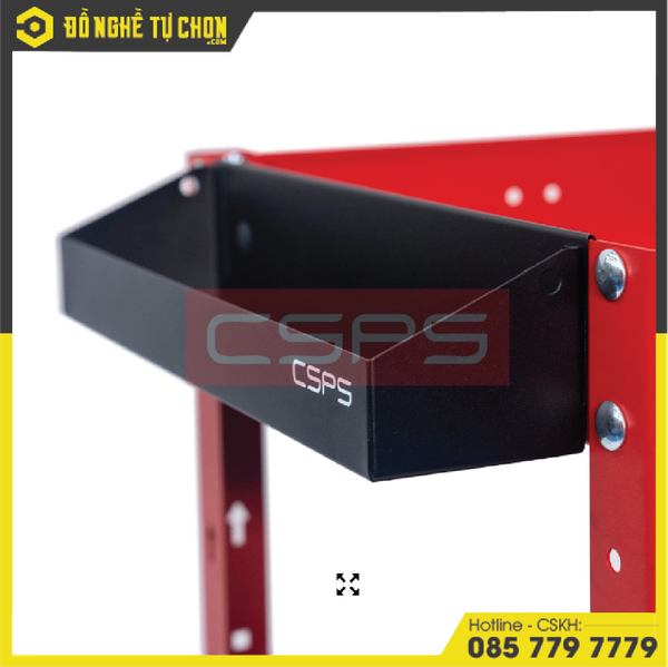 Khay Đựng Chai Xe Đẩy CSPS 03 Ngăn - 71cm Màu Đen