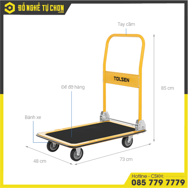 XE ĐẨY 150KG TOLSEN 62605