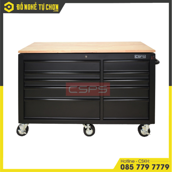Tủ Dụng Cụ CSPS 142cm - 10 Hộc Kéo Màu Đen