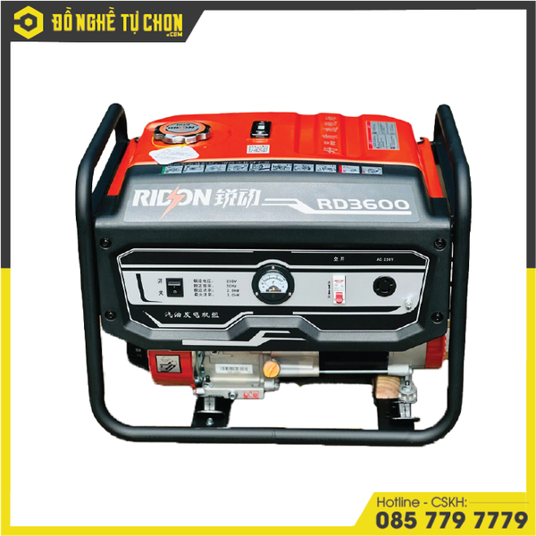 Máy Phát Điện Chạy Xăng VIHU Công Suất 3KW RD3600