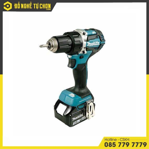 Máy Khoan Và Vặn Vít Dùng Pin (BL)(18V) Makita DDF484RFE
