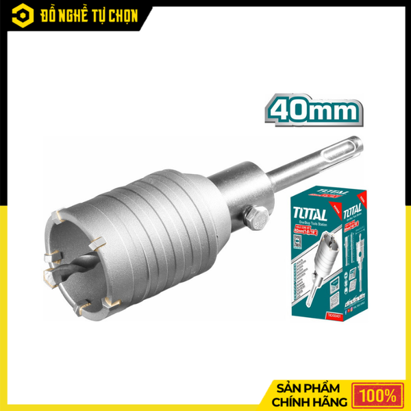 Mũi Khoan Rút Lõi Tường Bê Tông Total TAC430401 40mm Khoan Nhanh, Chính Xác Cho Công Trình Chuyên Nghiệp | Hàng Chính Hãng, Có VAT