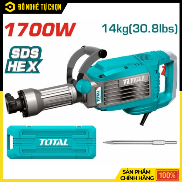 Máy đục bê tông 1700W TH217068 – Sức mạnh vượt trội cho thợ xây dựng chuyên nghiệp - Hàng Chính Hãng Có VAT