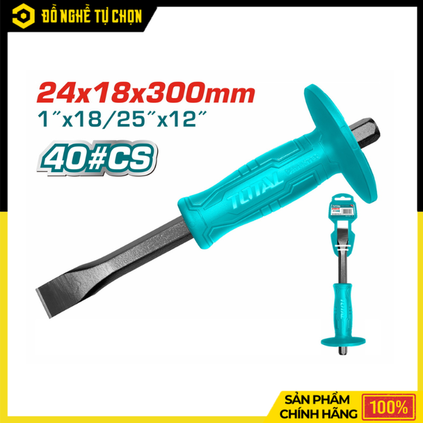 Mũi Đục Dẹp Total THT4211226 24mm – Đục Bê Tông Mạnh Mẽ, Hiệu Quả Cao | Hàng Chính Hãng, Có VAT
