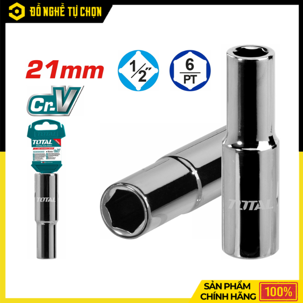 Đầu Tuýp Lục Giác 1/2 Inch Total THTST12213L Thao Tác Chắc Chắn Độ Bền Cao – Hàng Chính Hãng, Có VAT