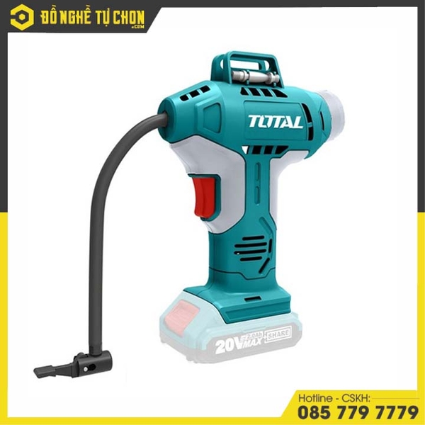 Máy bơm hơi cầm tay tự động pin Lithium-ion hiệu Total TACLI2001 20V