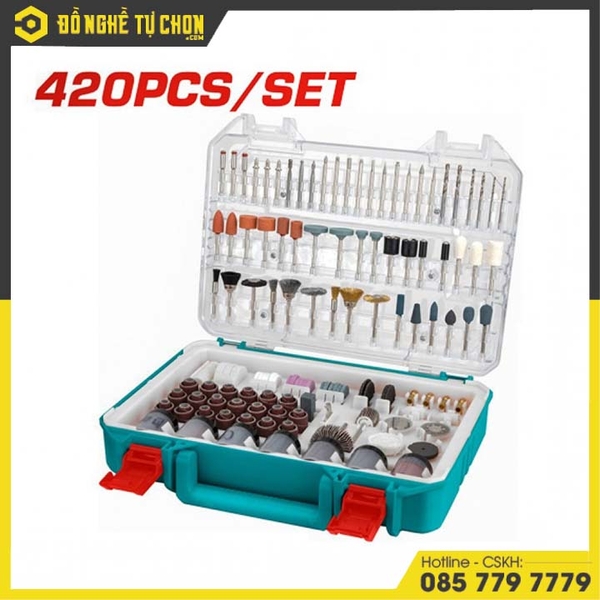 Bộ 420 linh kiện máy mài khuôn hiệu Total TAKMG4208
