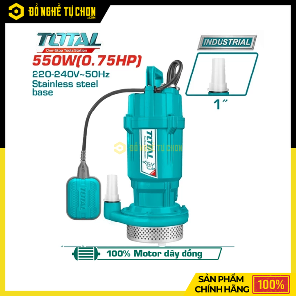 Máy bơm chìm hiệu Total TWP65506 công suất 550W (0.75HP)