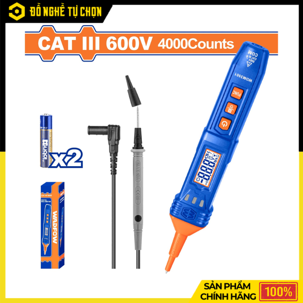 Đồng Hồ Vạn Năng Dạng Bút Wadfow WDM3501 600V 4000 Số Đếm Đo Điện Nhanh Gọn, Chính Xác Cho Kỹ Thuật Viên | Hàng Chính Hãng, Có VAT