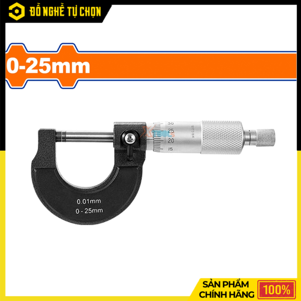 Panme Đo Ngoài Cơ Khí 0-25mm Wadfow WMCM1P25 – Đo Chính Xác, Thao Tác Ổn Định | Hàng Chính Hãng, Có VAT