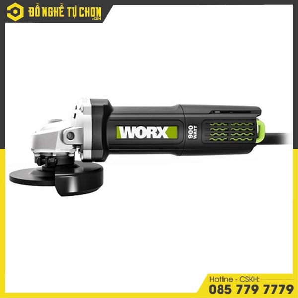 Máy Mài Góc 900W 100mm WU900S (Công tắc cạnh) - Worx Green