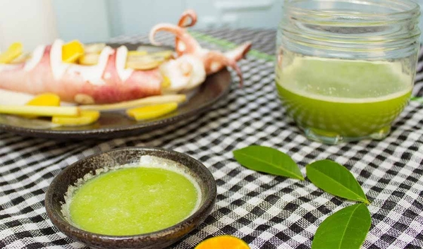 nước chấm muối ớt xanh cho món mực trứng chiên giòn