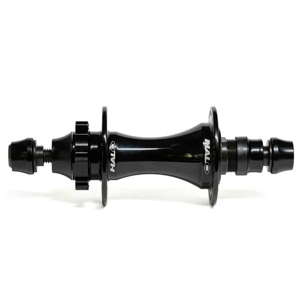 Moyeu Arrière Halo Track, 32 Trous, Double Fixe Tong, Usiné CNC Aluminium Noir - Neuf Sous Emballage