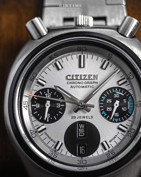 Citizen Bullhead Panda Chronograph Automatic Ref. 4-901177 Y | Bintimeshop