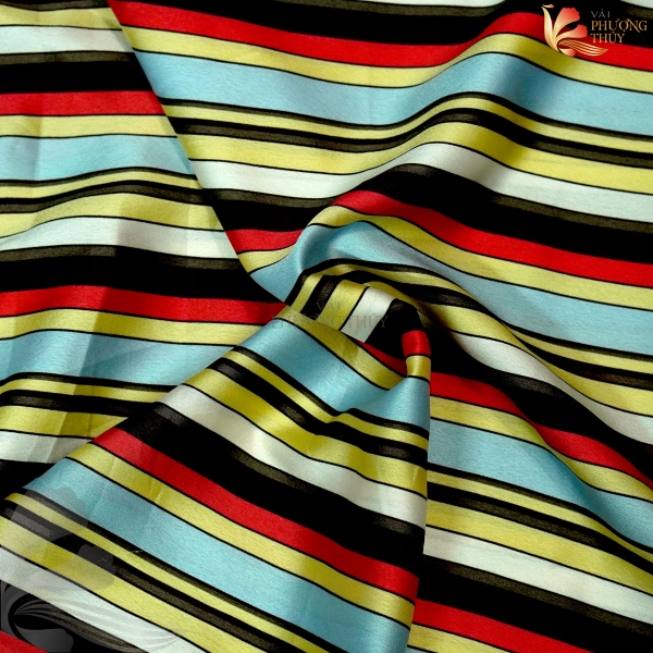 Vải lụa Satin họa tiết Phượng Thúy khổ 1m50 | Vải may pijama, đồ bộ
