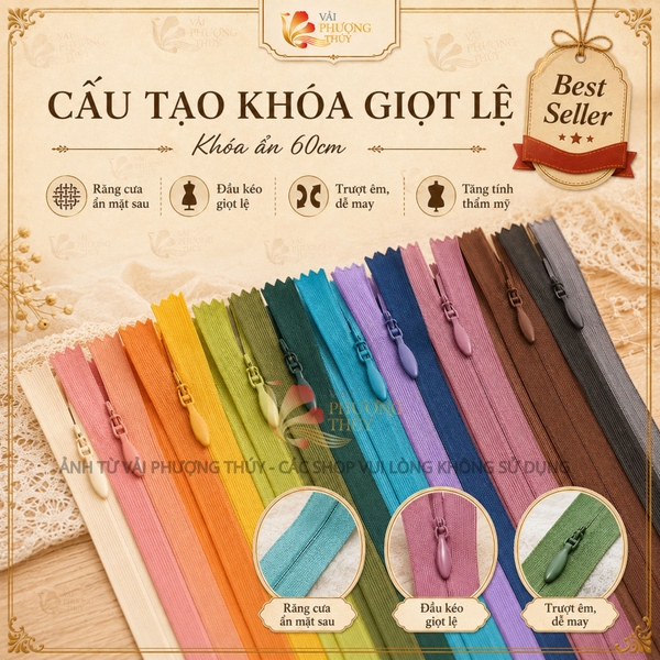 Khóa giọt lệ Phượng Thúy 60cm