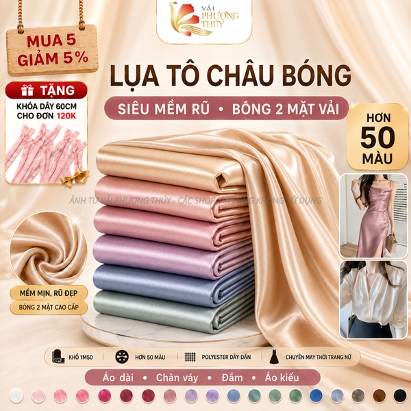 Vải lụa Tô Châu Mã Não Phượng Thúy khổ 1m50