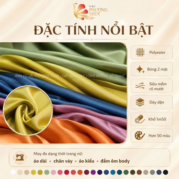 Vải lụa Tô Châu Mã Não bảng màu 2 Phượng Thúy