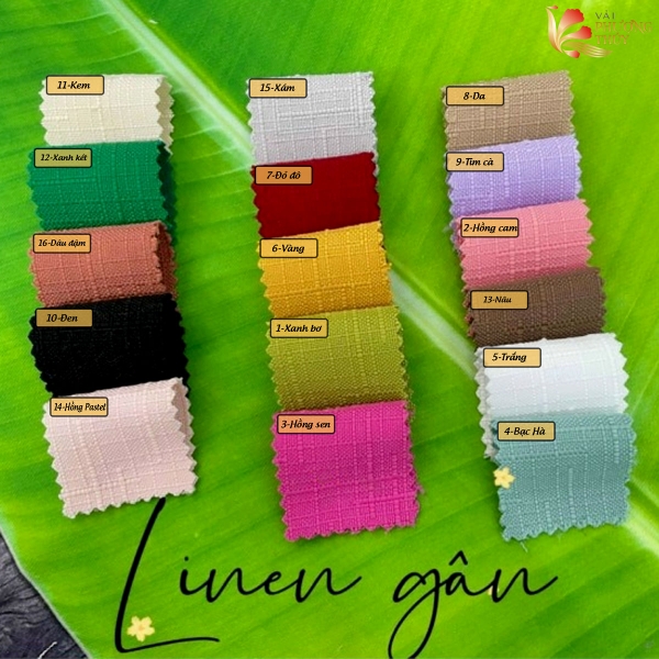 Vải Linen gân Phượng Thúy khổ 1m50