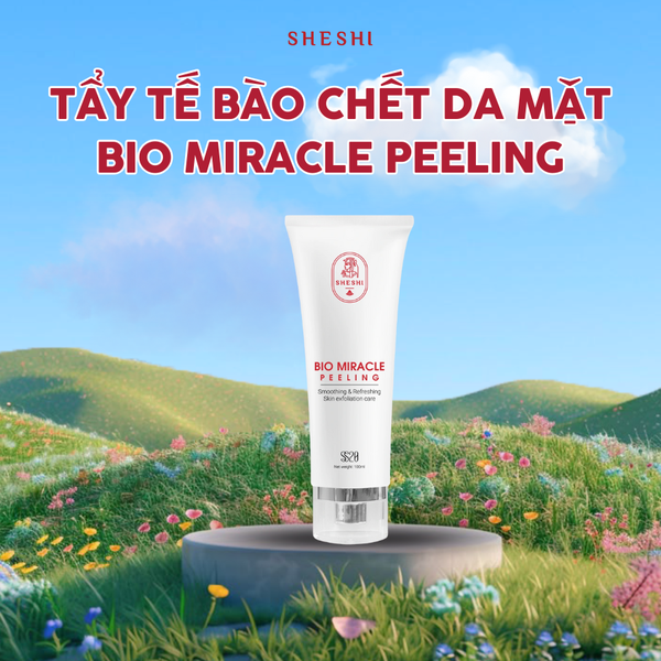 Tẩy tế bào chết mặt Bio Miracle Peeling SHESHI giúp làm sạch da, loại bỏ sợi bã nhờn cho da căng mịn 100g