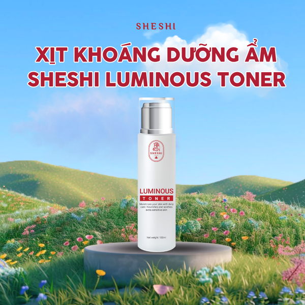 Xịt khoáng dưỡng ẩm LUMINNOUS SHESHI, dưỡng ẩm, không cồn