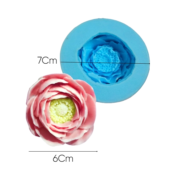 Khuôn Silicon Hoa Hồng Trà - LAI - SHH