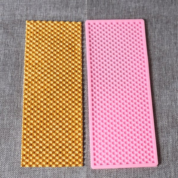 Khuôn Silicon - Viền Mảng 2D - Hạt Tròn Nút 25x10cm