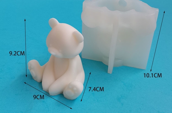 Khuôn Silicon - Động Vật - Gấu Ngồi 9.2cm