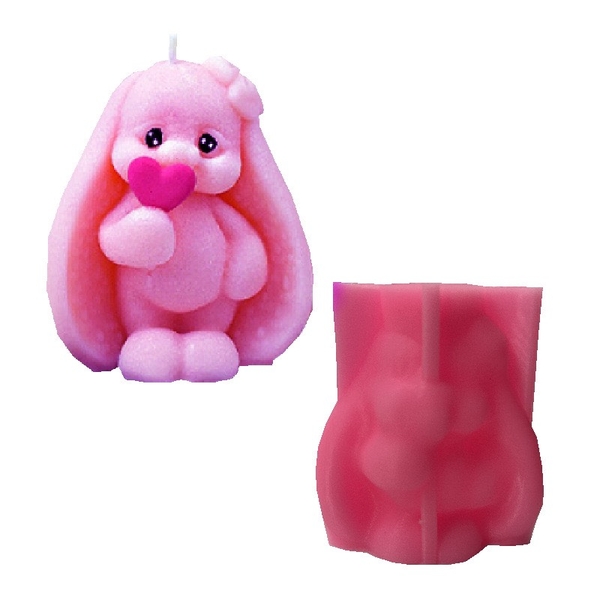 Khuôn Silicon - Động Vật - Con Thỏ Tai Dài 7.5cm