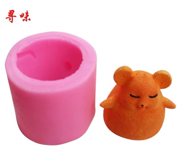 Khuôn Silicon - Động Vật - Chuột Set 2c - Đứng Chấp Tay 8cm