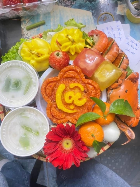 Khuôn Ấn Xôi - Mai 5 Cánh NL - 12cm - Bộ 4 mai Phúc Lộc Thọ Hỷ