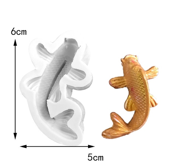Khuôn Silicon - Biển - Cá Koi 6cm