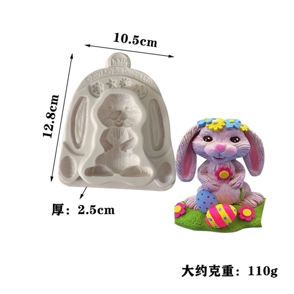 Khuôn Silicon - Động Vật - Con Thỏ Ghép