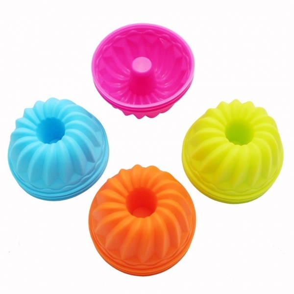 [10 cup] Khuôn Silicon - Cup Set 7cm - M09 - Xoắn 7.8cm